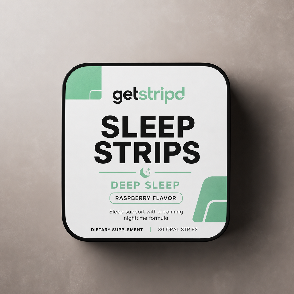 Getstripd SleepStrips Calm Night - Raspberry, 30-Day Supply