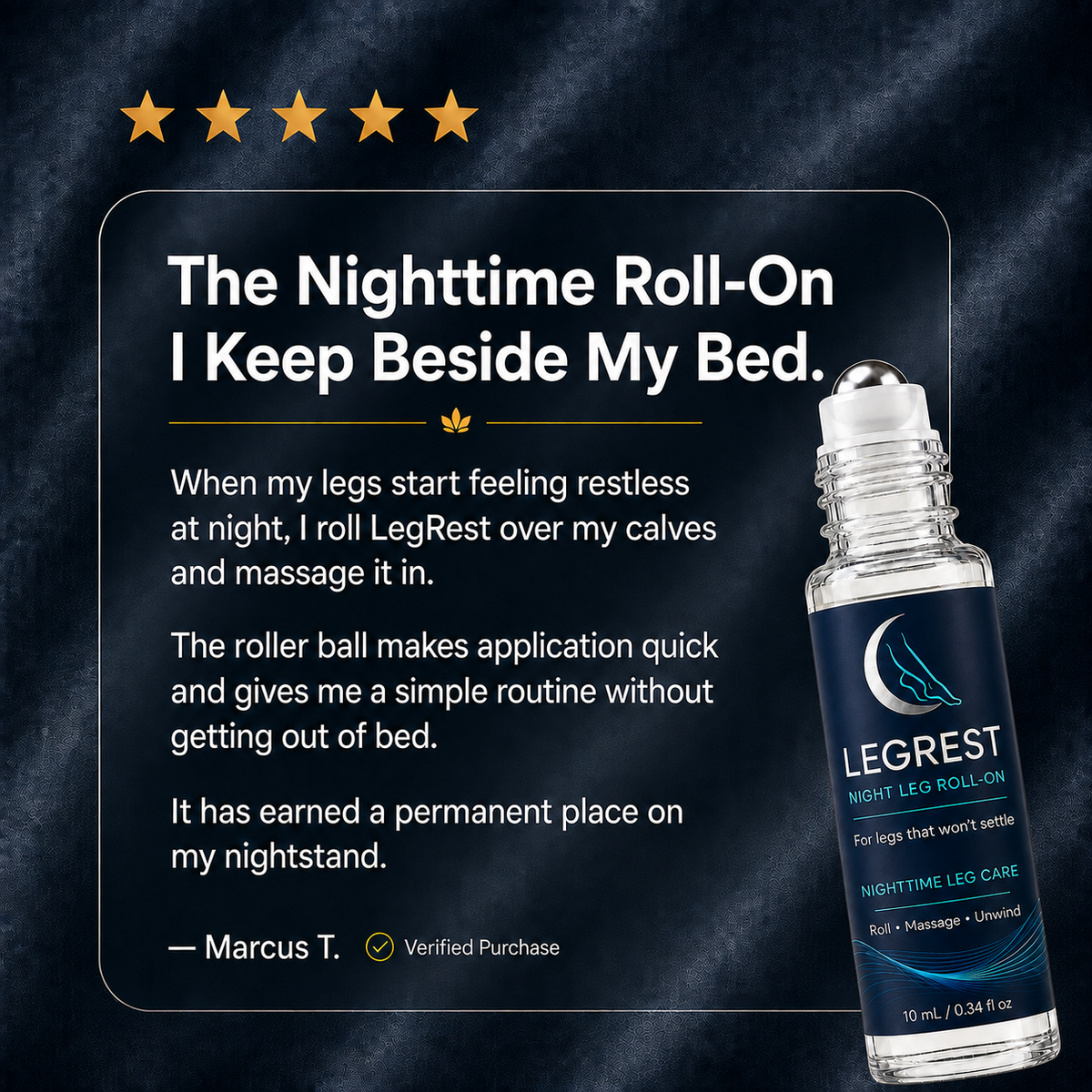 LegRest™ - Nighttime Relief Roll-On for Restless Legs