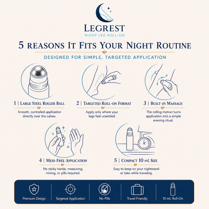 LegRest™ - Nighttime Relief Roll-On for Restless Legs